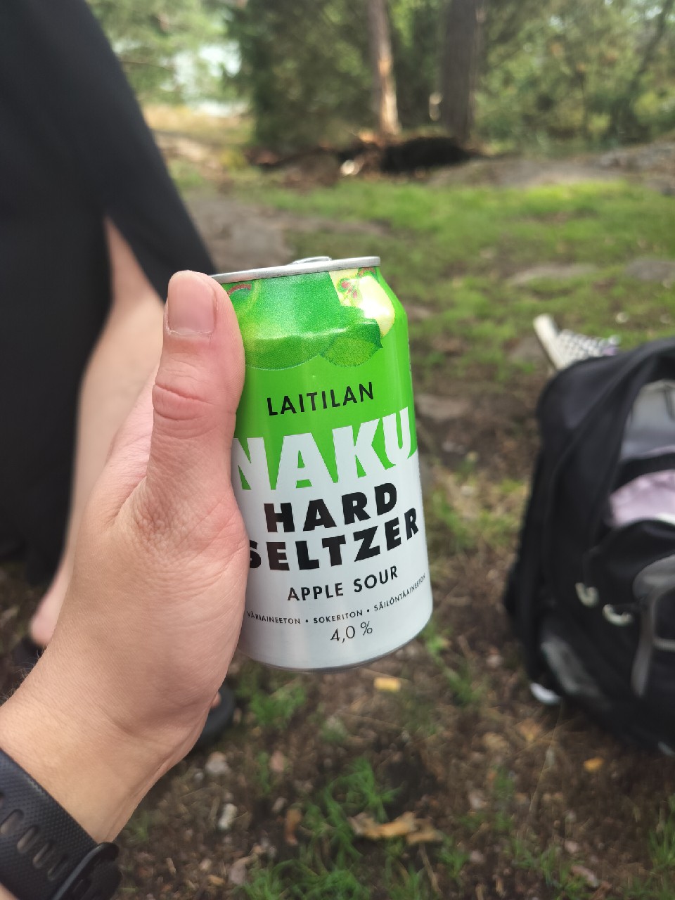 Laitilan NAKU Hard Seltzer Apple Sour 4%, Finland