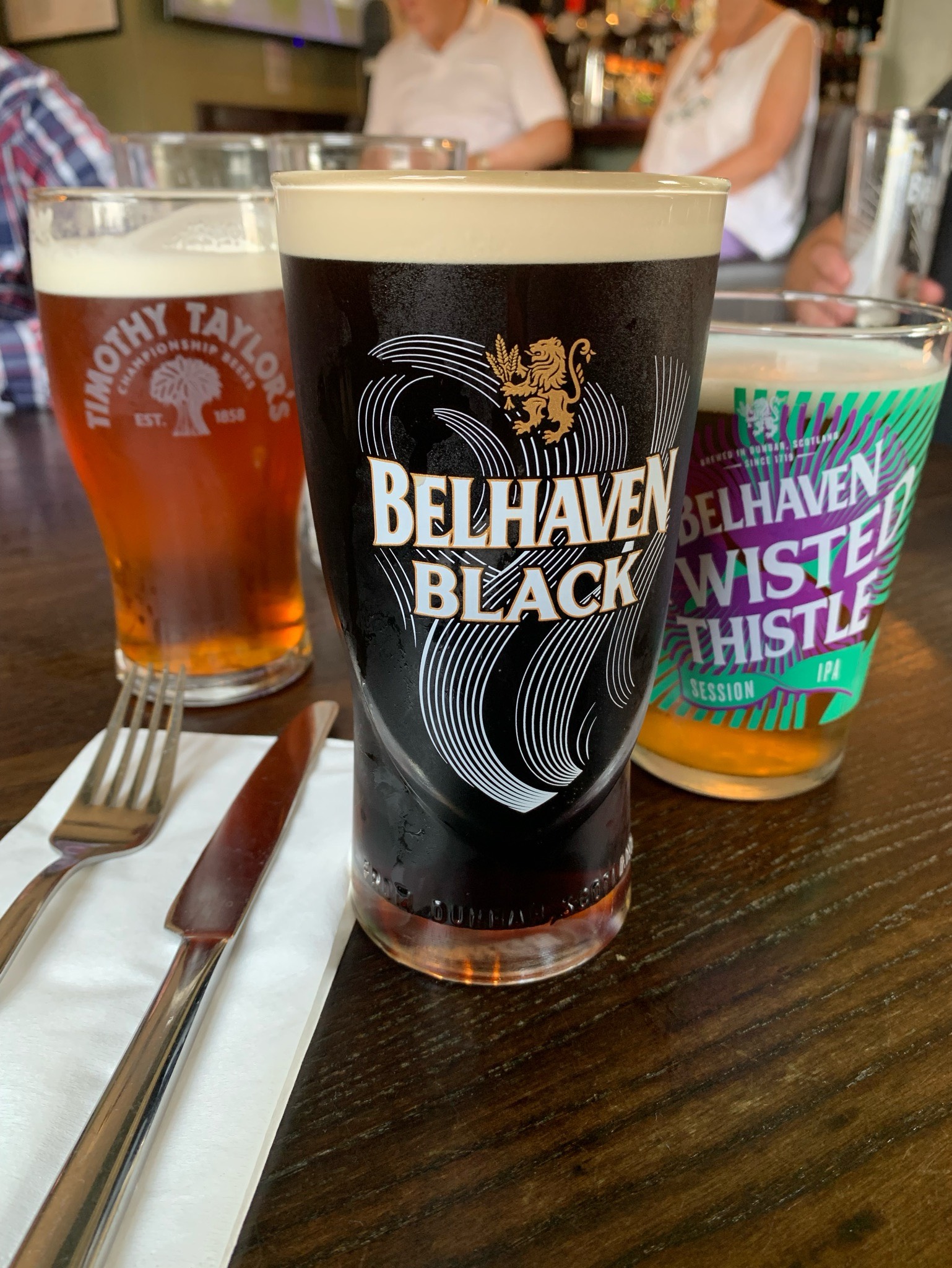 Twisted Thistle IPA, Belhaven Brewery (Greene King)