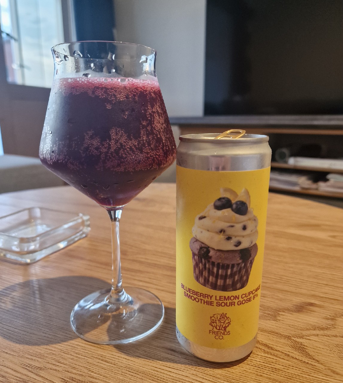 Blueberry Lemon Cupcake Smoothie Sour Gose, Friends Company
