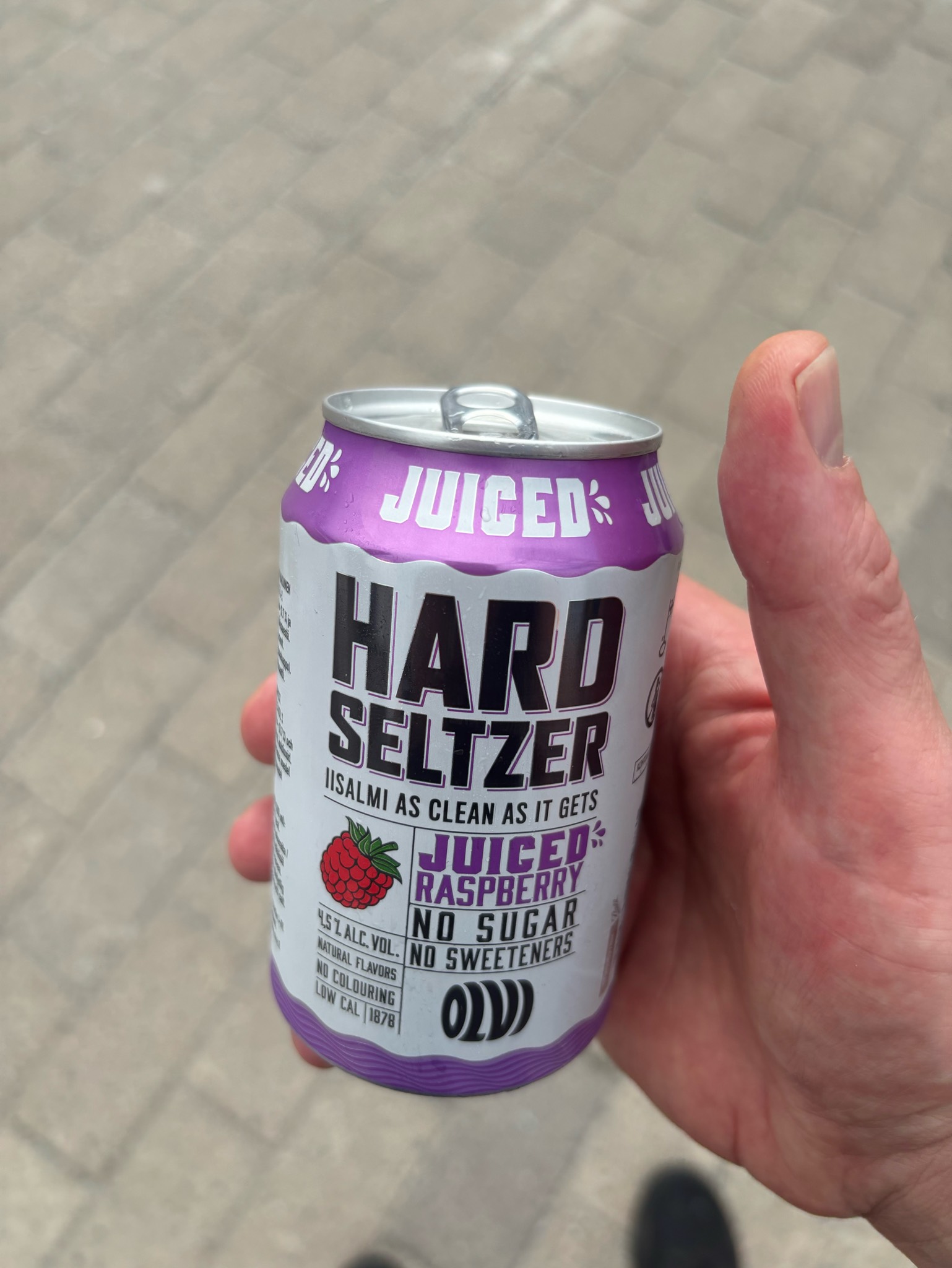 Hard Seltzer Juiced Raspberry, Finland