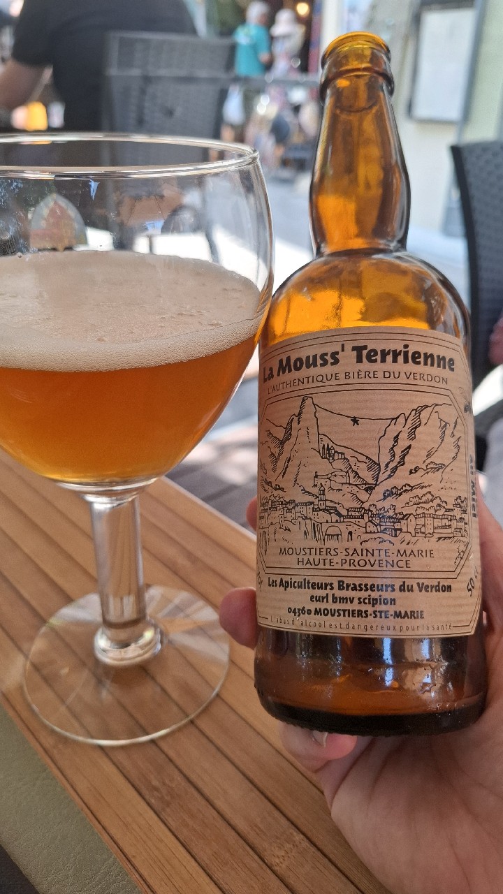 La Mouss'Terrienne Blonde Au Miel, Saveurs & Nature - Les Apiculteurs Brasseurs Du Verdon