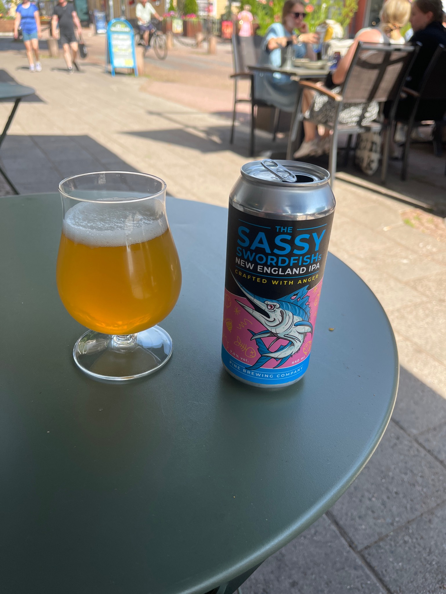 The Sassy Swordfish's New England IPA, Pine Brewing Company