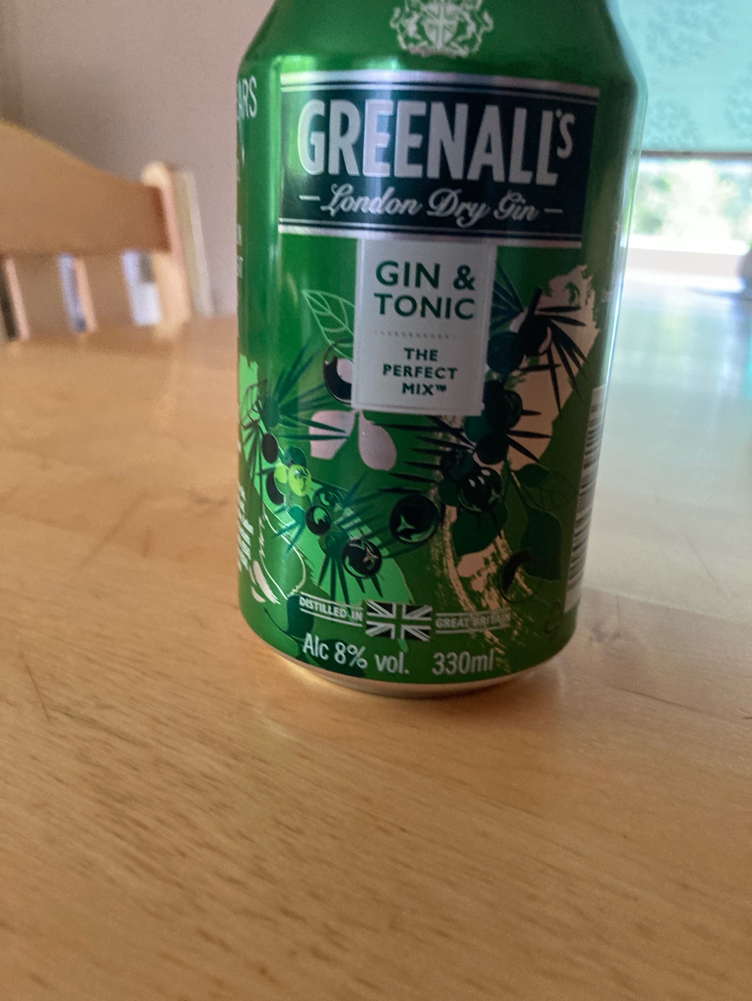 Greenall's Dry Gin, England