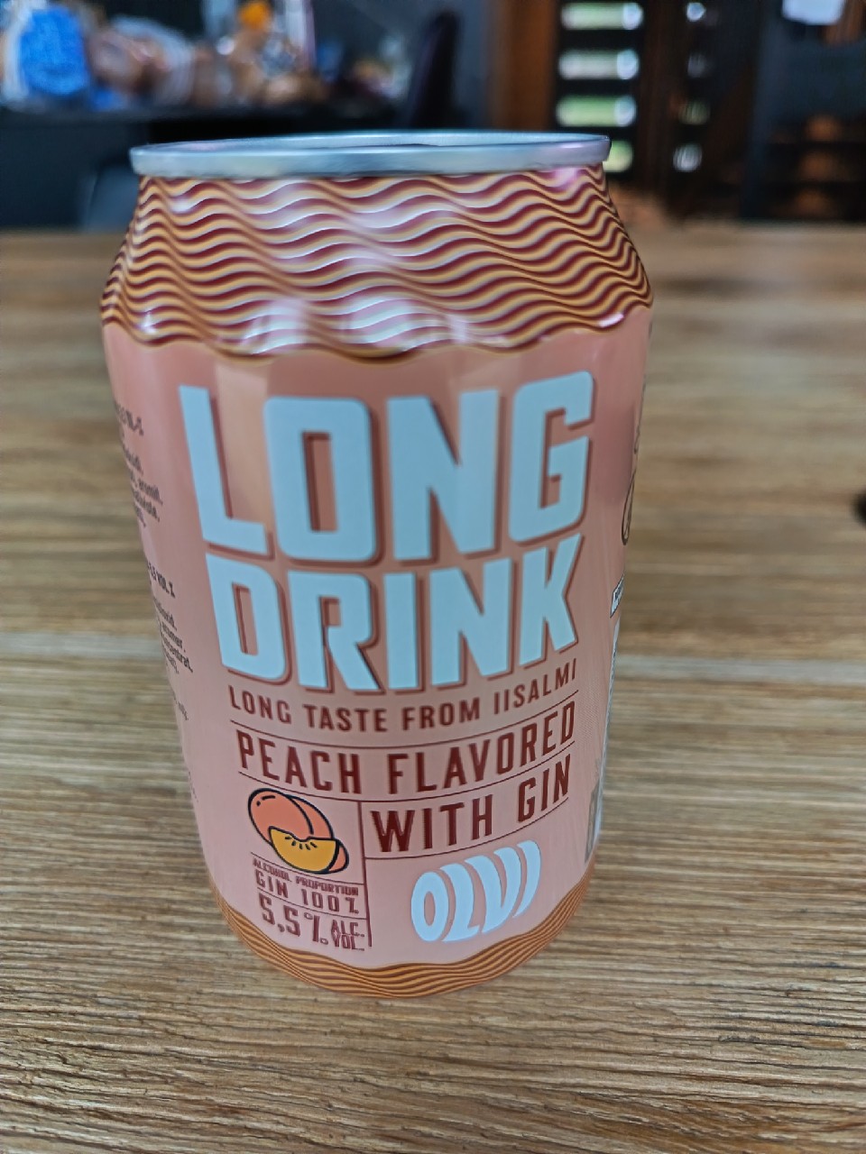 OLVI Long Drink Peach, Finland