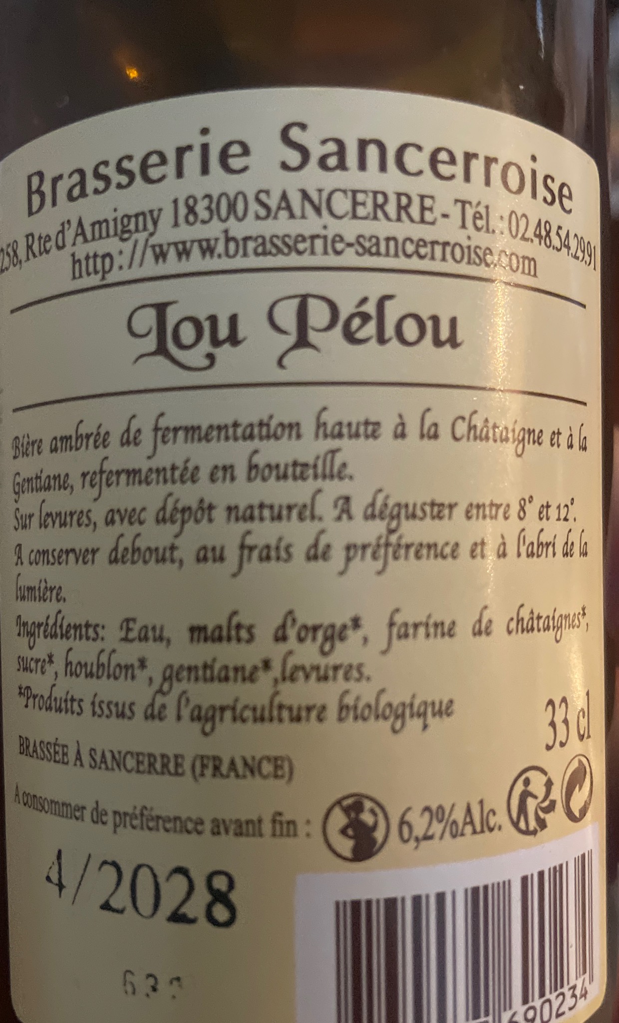 Lou Pélou, Brasserie Sancerroise