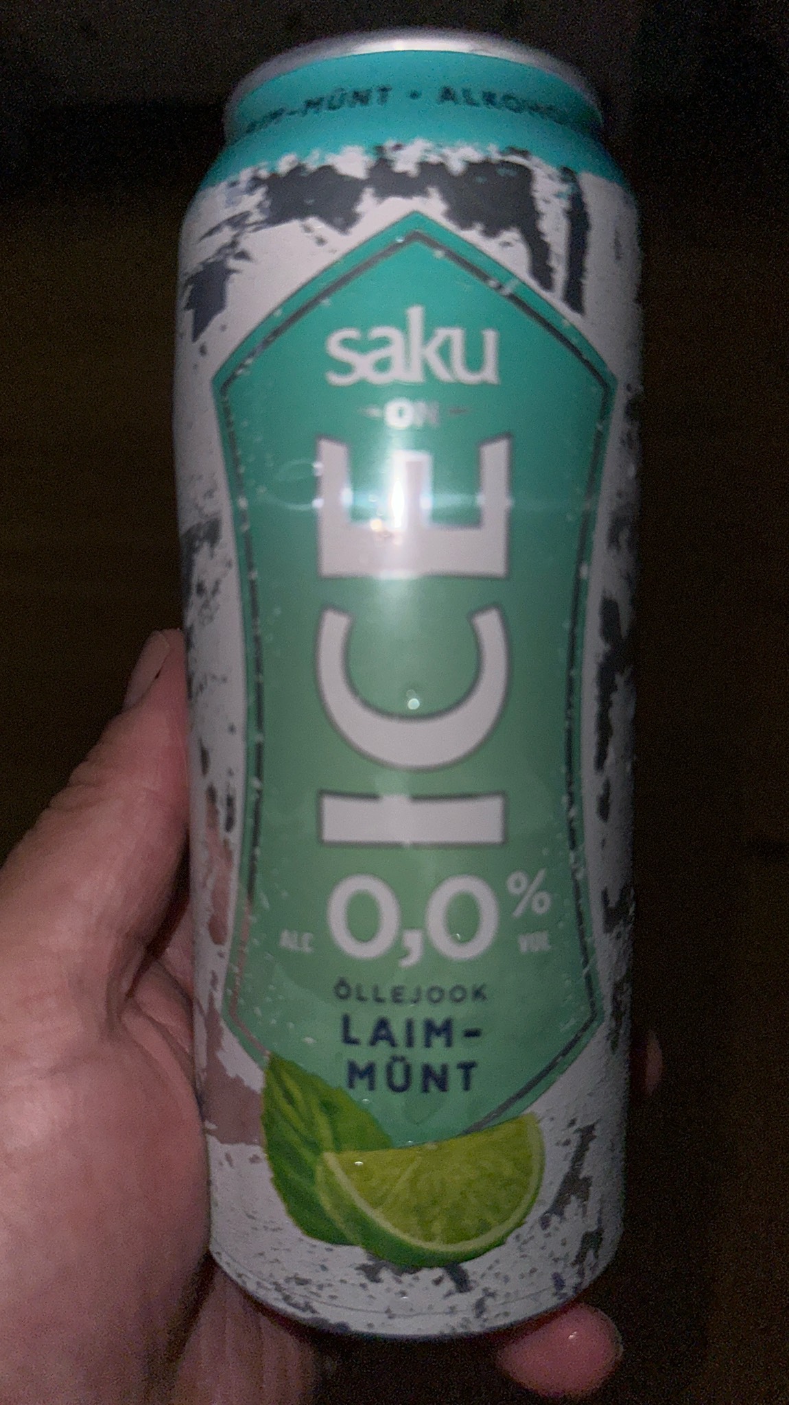 Saku on ice lime mint, Estonia
