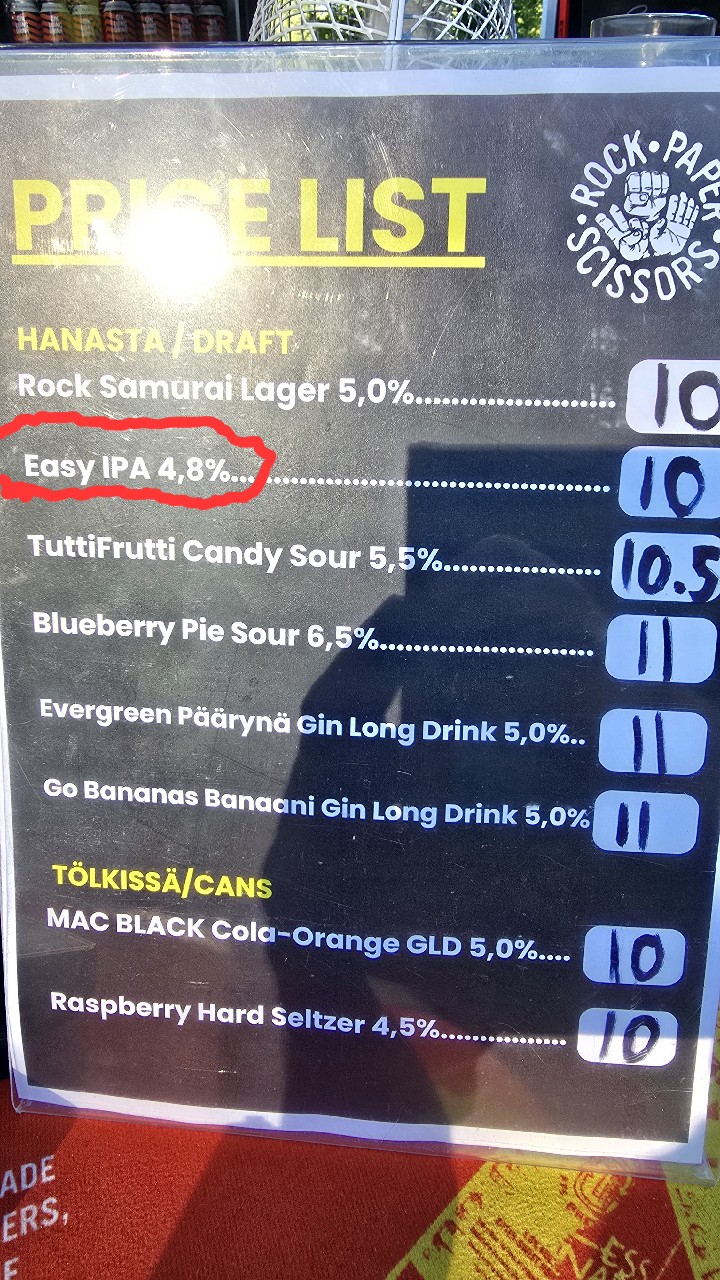 Easy ipa, Finland
