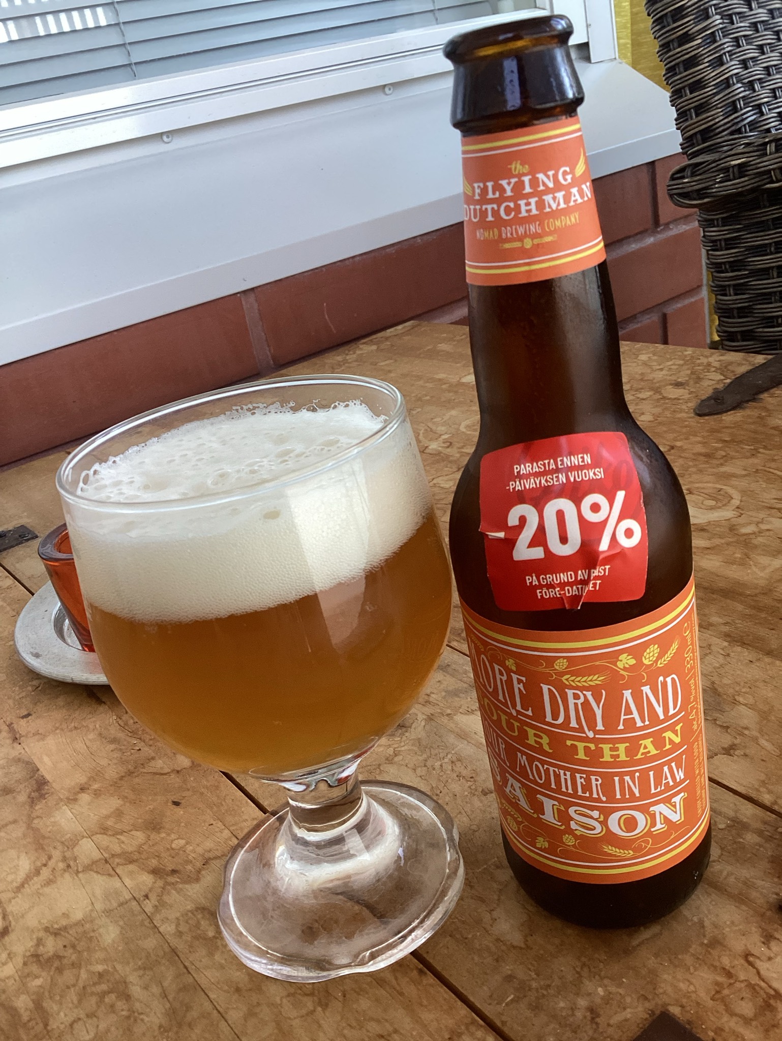 More Dry And Sour Than Your Mother In Law Saison, The Flying Dutchman Nomad Brewing Company