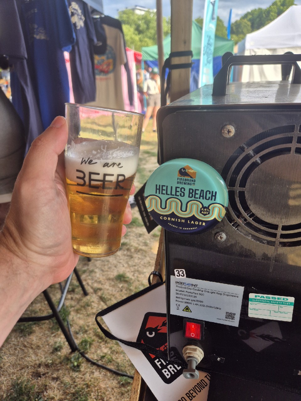 Helles Beach, Firebrand Brewing Company