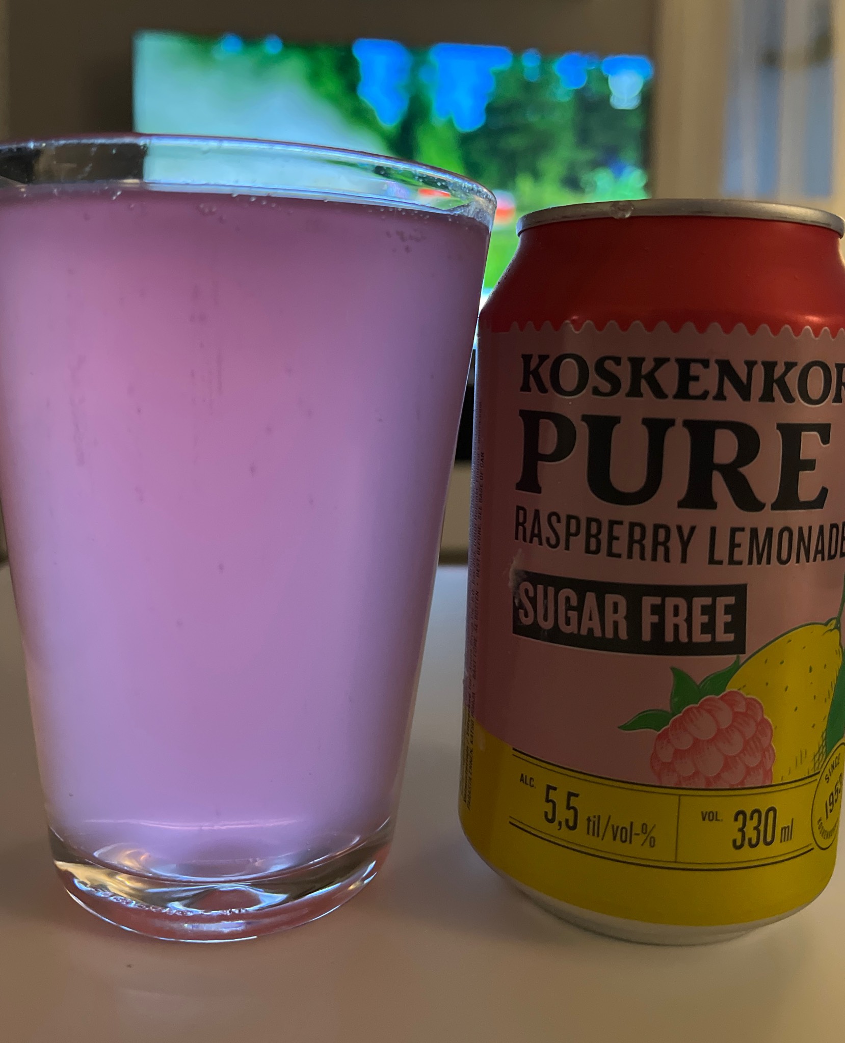 Koskenkorva Pure Raspberry Lemonade Sugarfree, Finland