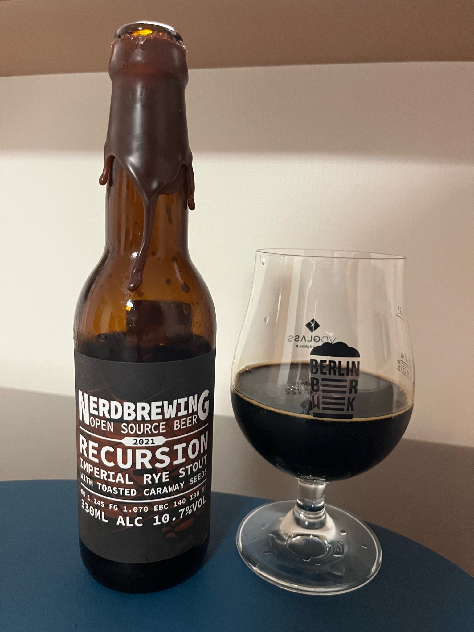 Recursion - Imperial Rye Stout With Roasted Caraway Seeds (2021), Nerdbrewing