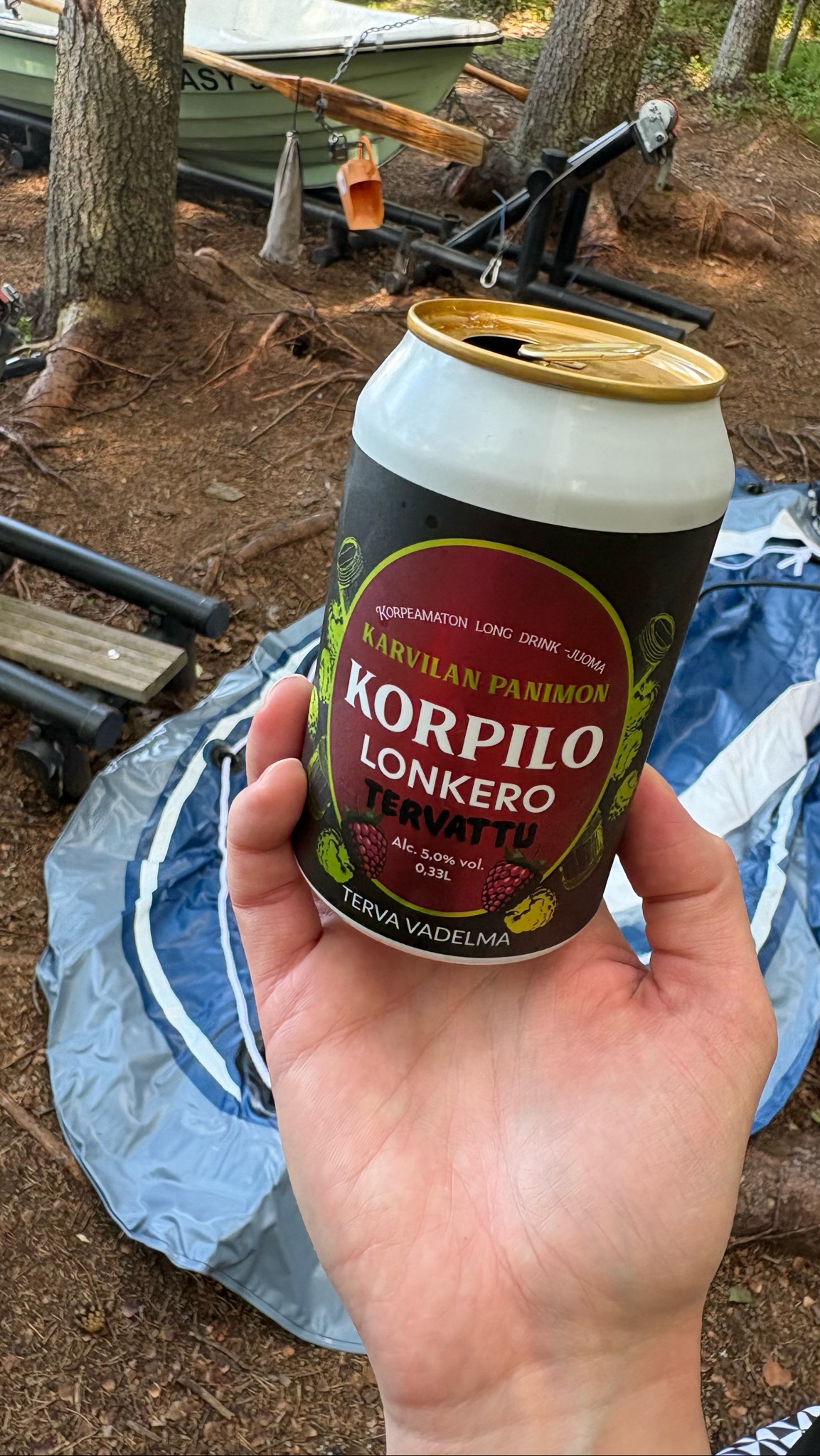 Korpilo Lonkero Tervattu Terva Vadelma, Finland