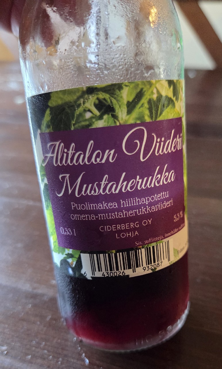 Alitalon Puolimakea Viideri, Alitalon Viinitila (Ciderberg Oy)