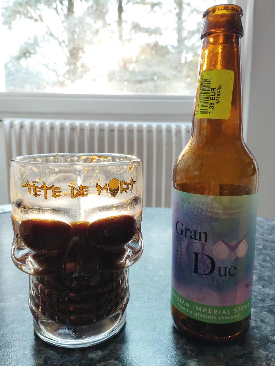 Imperial Stout Menthe Glaciale Chocolat, Microbrasserie Grand Duc