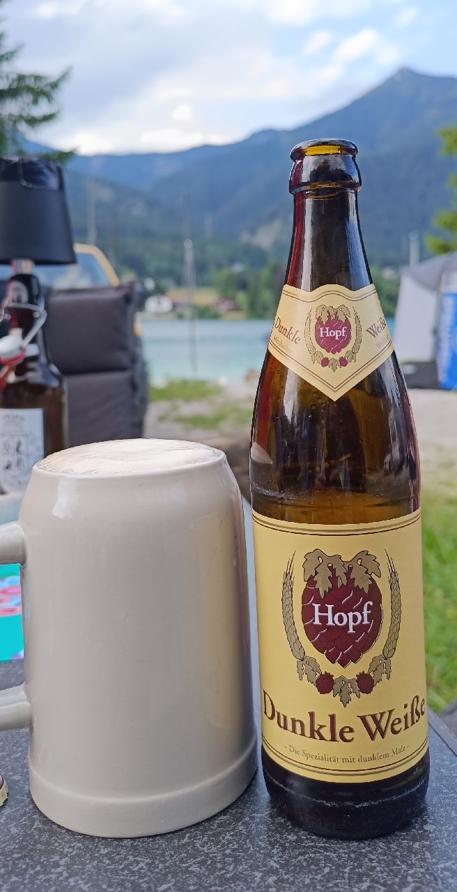 Dunkle Weiße, Weissbierbrauerei Hopf