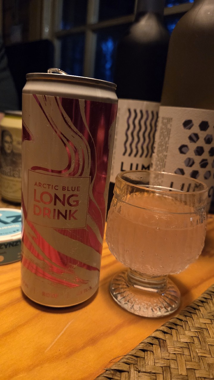 Arctica Blues Long Drink Rose, Arctic Blue Beverages