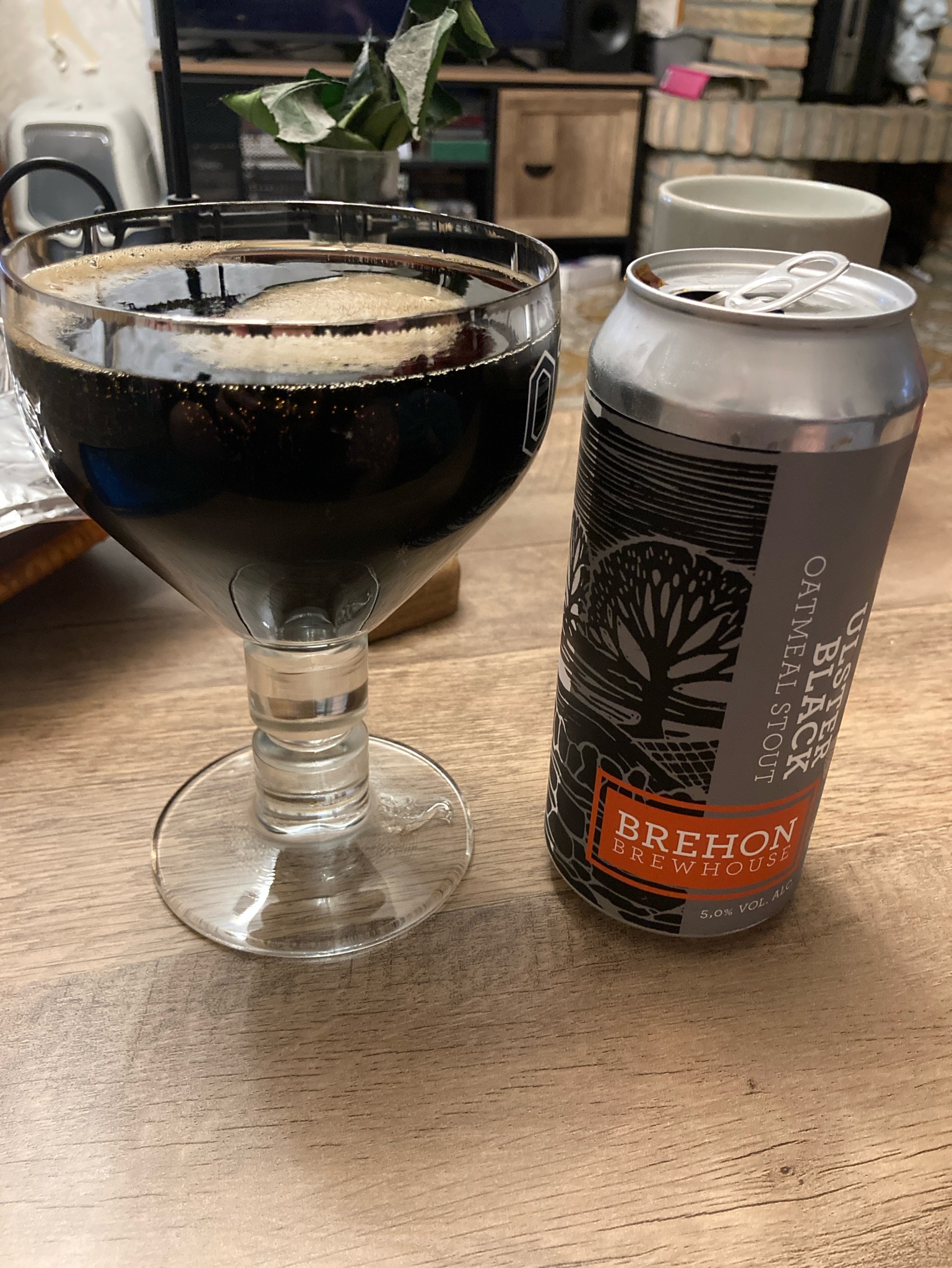 Ulster Black Oatmeal Stout, Brehon Brewhouse