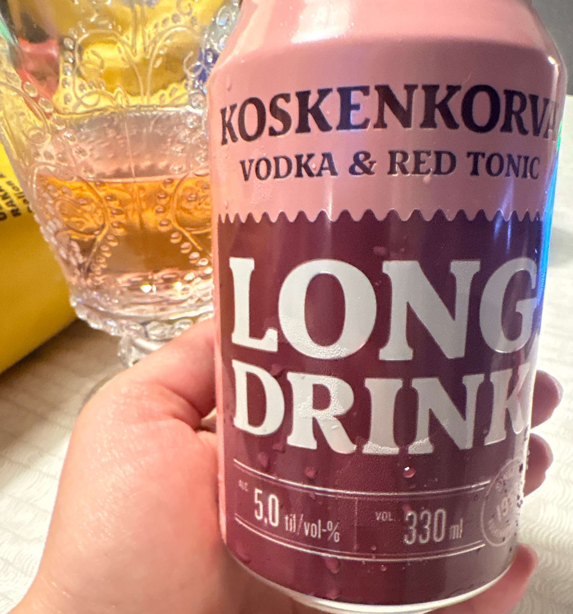 Koskenkorva Long Drink Vodka & Red Tonic, Finland