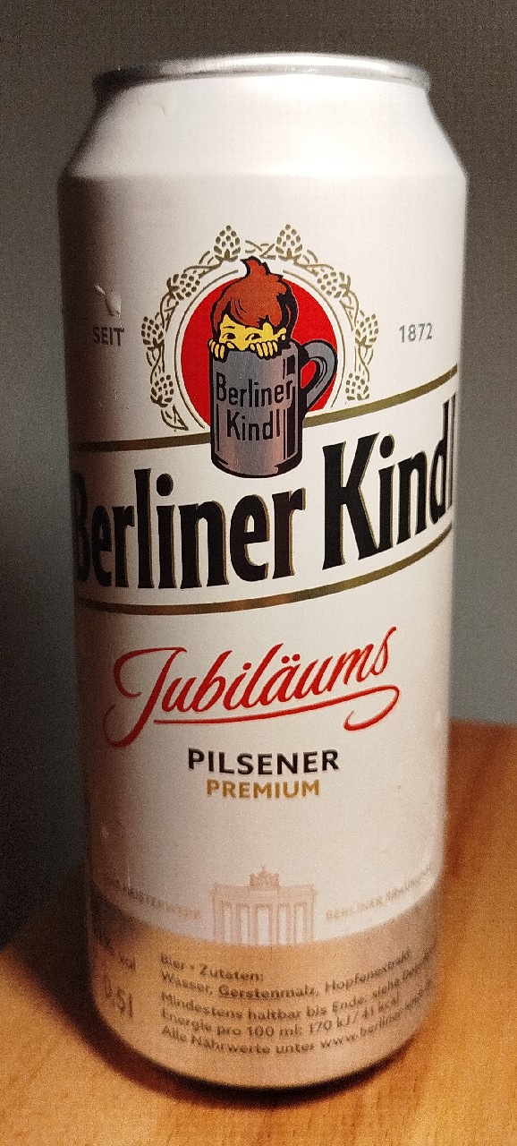 Jubiläums Pilsner, Berliner Kindl Schultheiss Brauerei (Oetker Group)