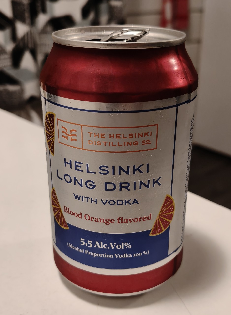 Helsinki Long Drink: Vodka & Blood Orange, The Helsinki Distilling Co. (Olvi)
