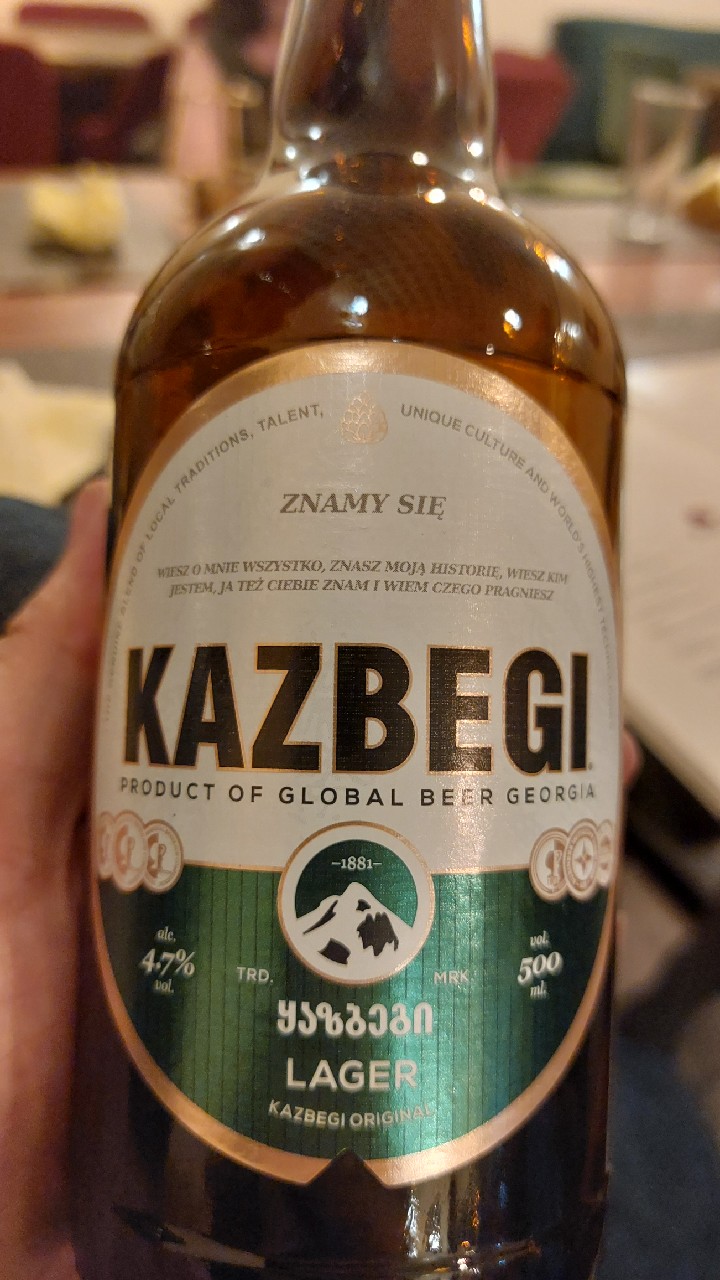 Kazbegi Lager / ყაზბეგი, Kazbegi Beer Brewery / ყაზბეგი