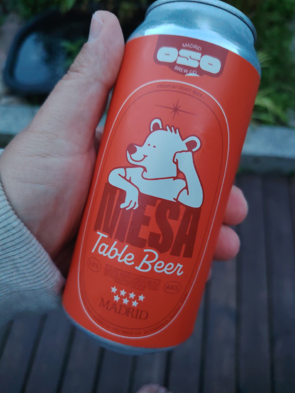 Mesa table beer, Spain