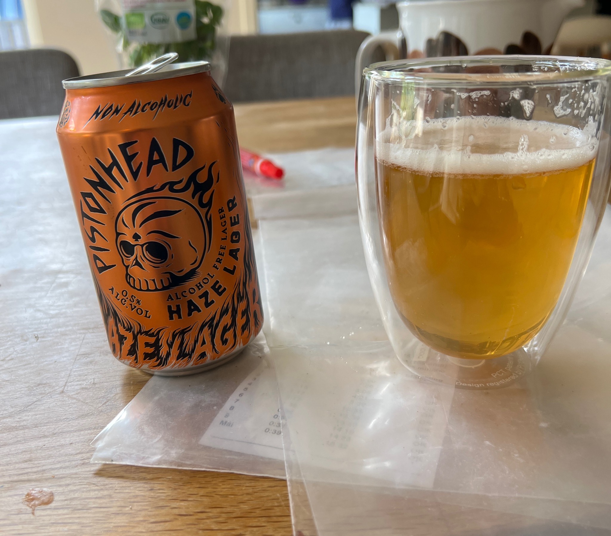 Pistonhead Haze Lager Non Alcoholic, Sweden