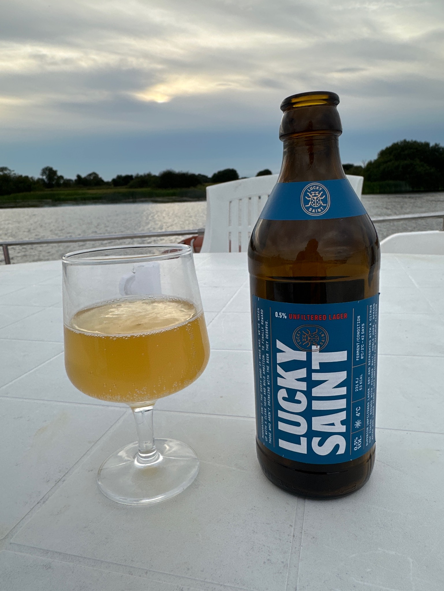 Unfiltered Lager, Lucky Saint