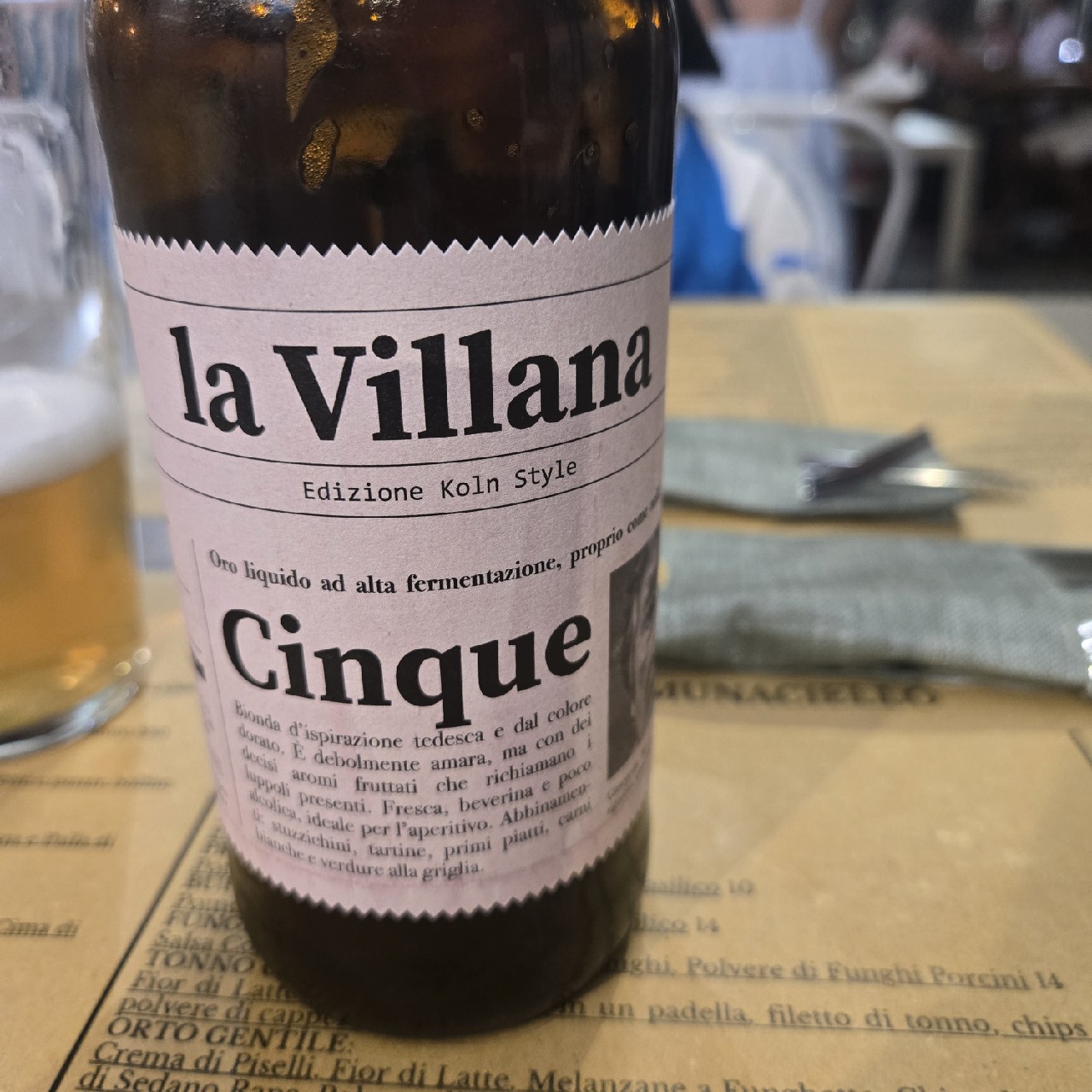 cinque, Birrificio La Villana