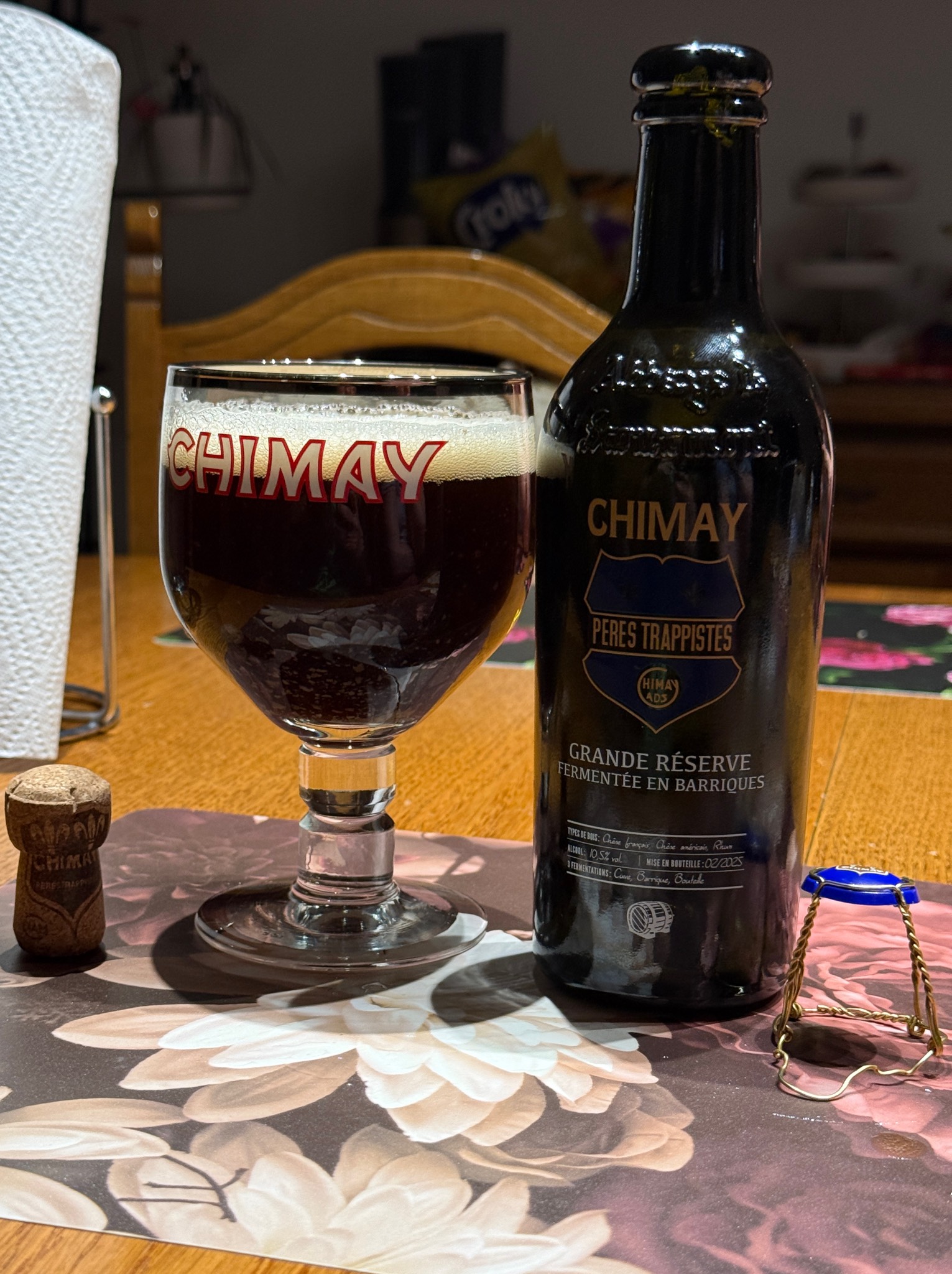 Chimay Grande Réserve Fermentée en Barriques - Chêne Français, Chêne Américain, Rhum (2021), Bières de Chimay
