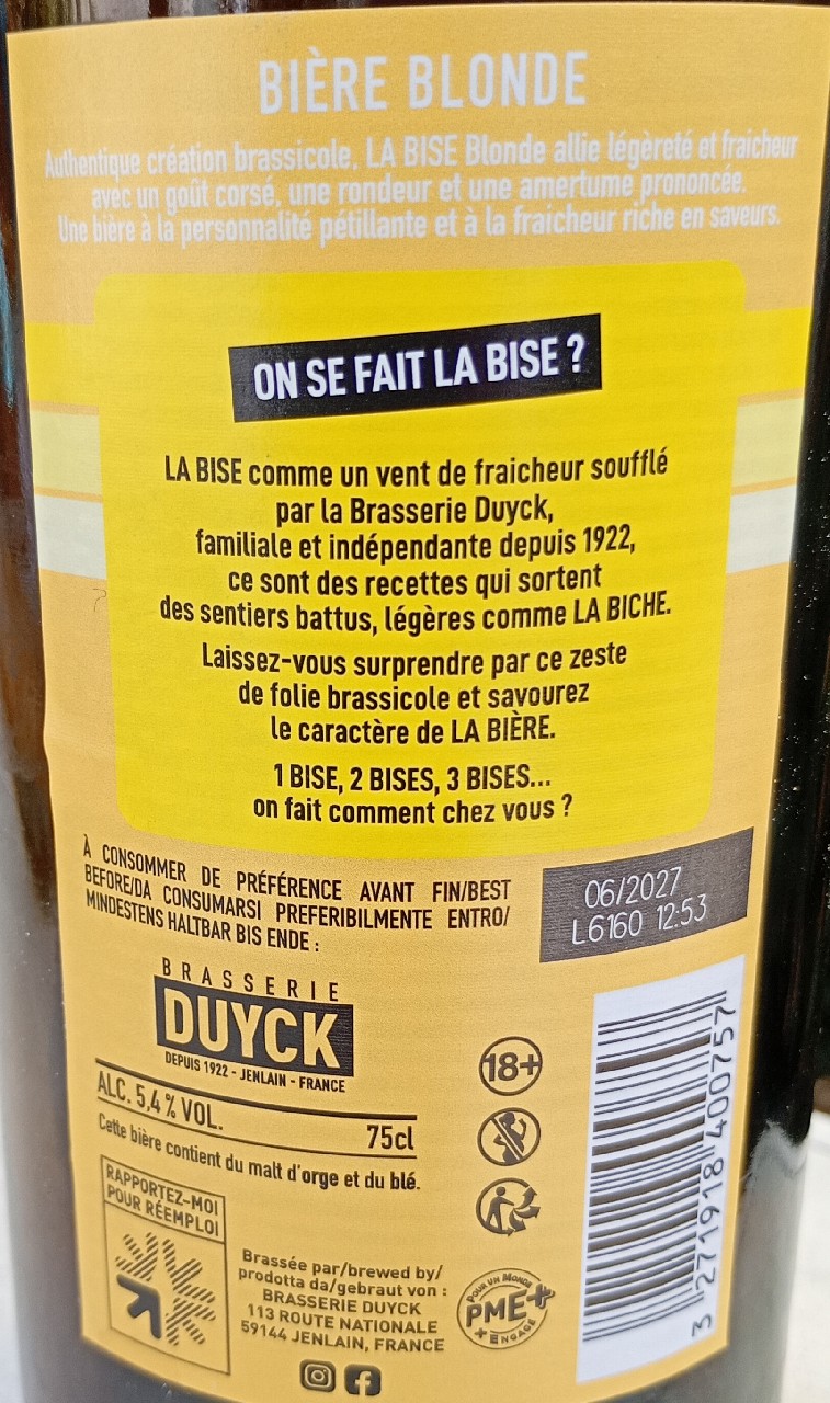 La Bise Blonde, France