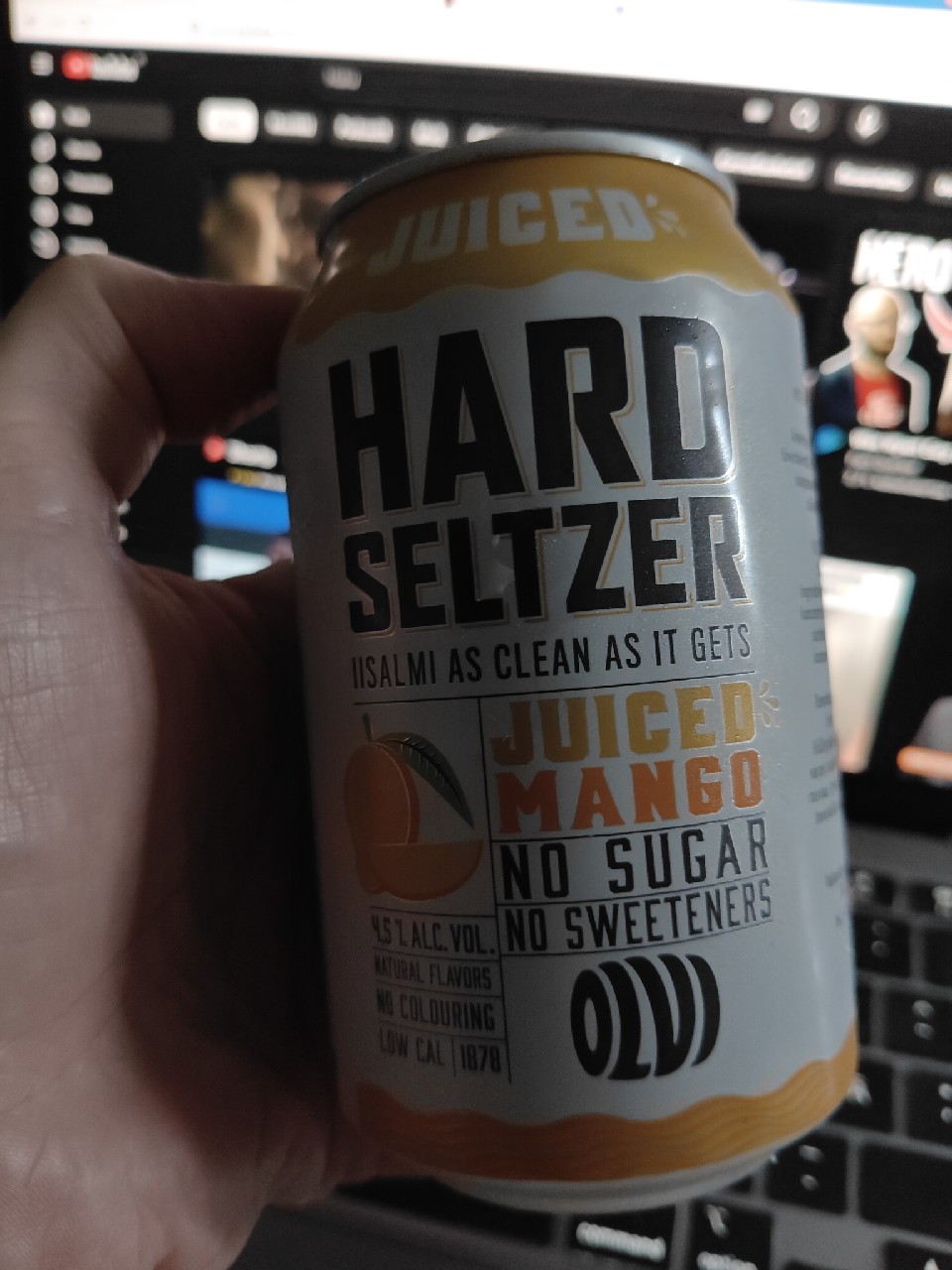 Hard Seltzer Juiced Mango, Finland