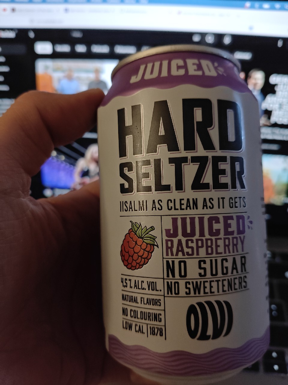 Hard Seltzer Juiced Raspberry, Finland
