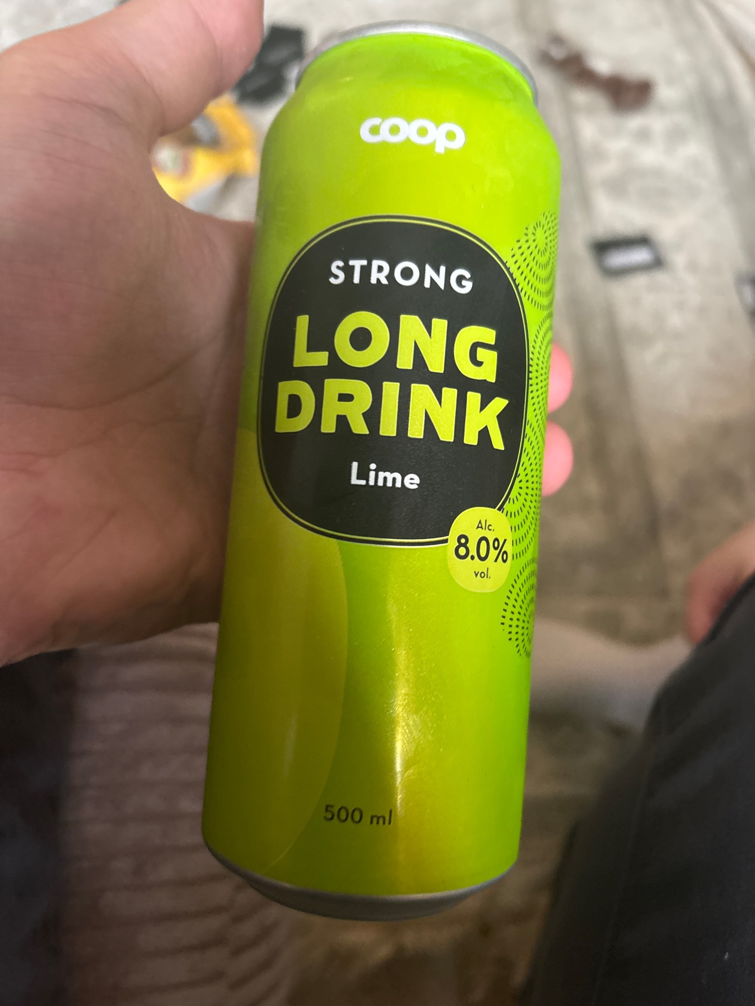 Coop Strong Long Drink Lime, Finland