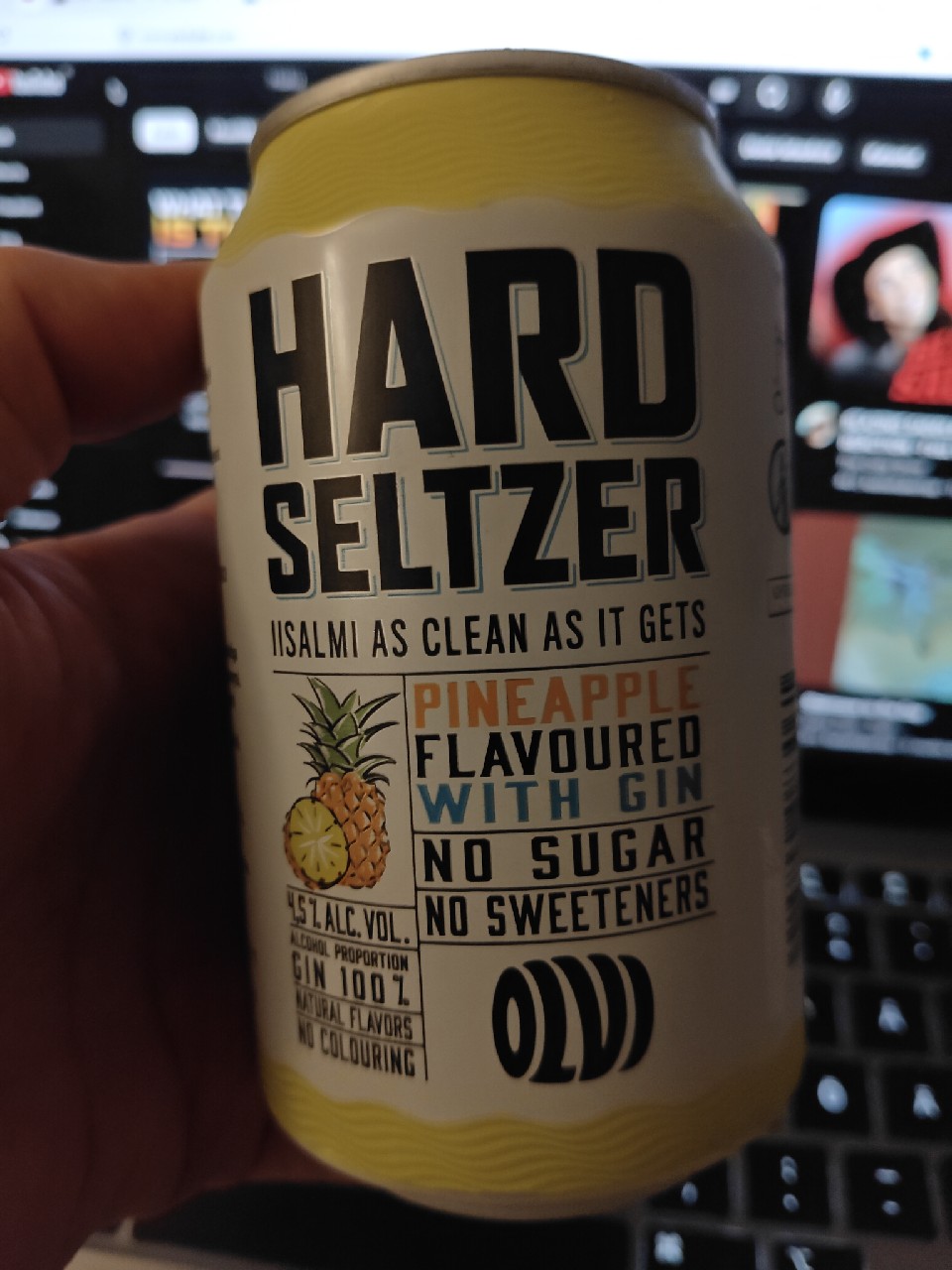 Hard Seltzer Gin & Pineapple, Olvi
