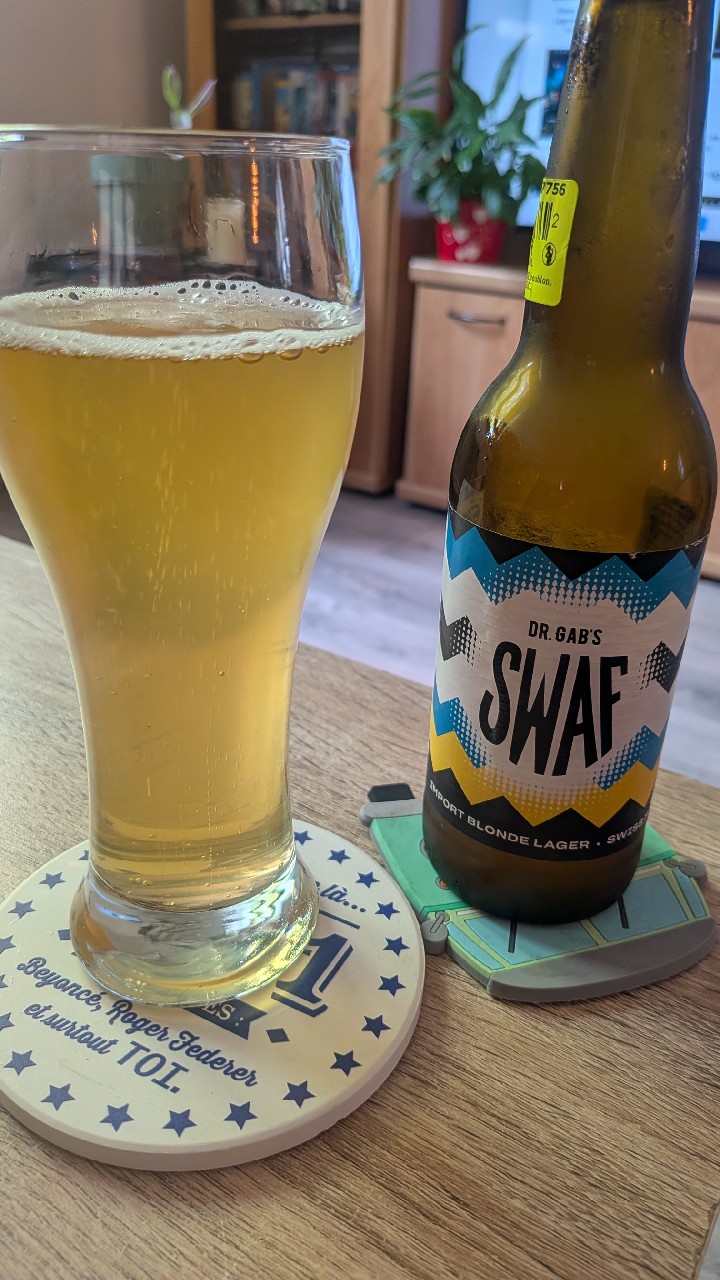Dr. Gab's Swaf import blonde lager, Switzerland