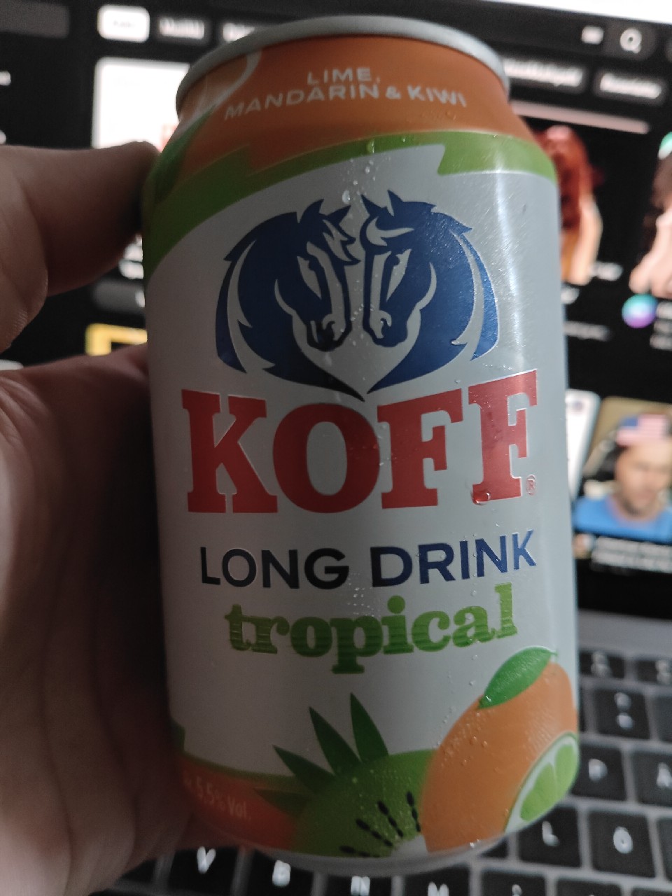 KOFF Long Drink Gin & Tropical Lime-Mandarin-Kiwi, Finland
