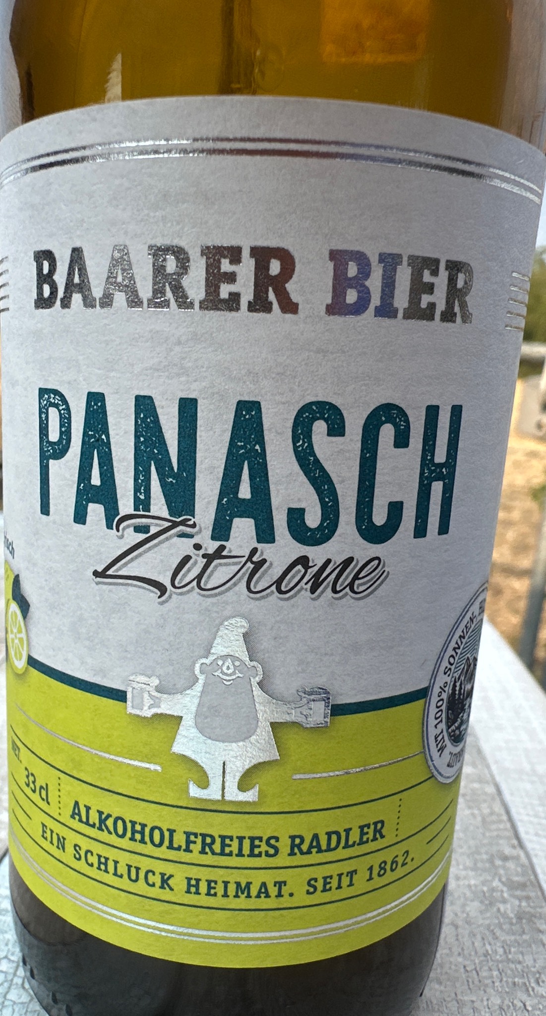 Panasch Zitrone Baarer Bier, Brauerei Baar