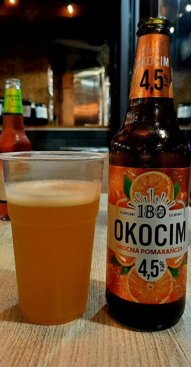 Okocim Mocna Pomarancza, Poland