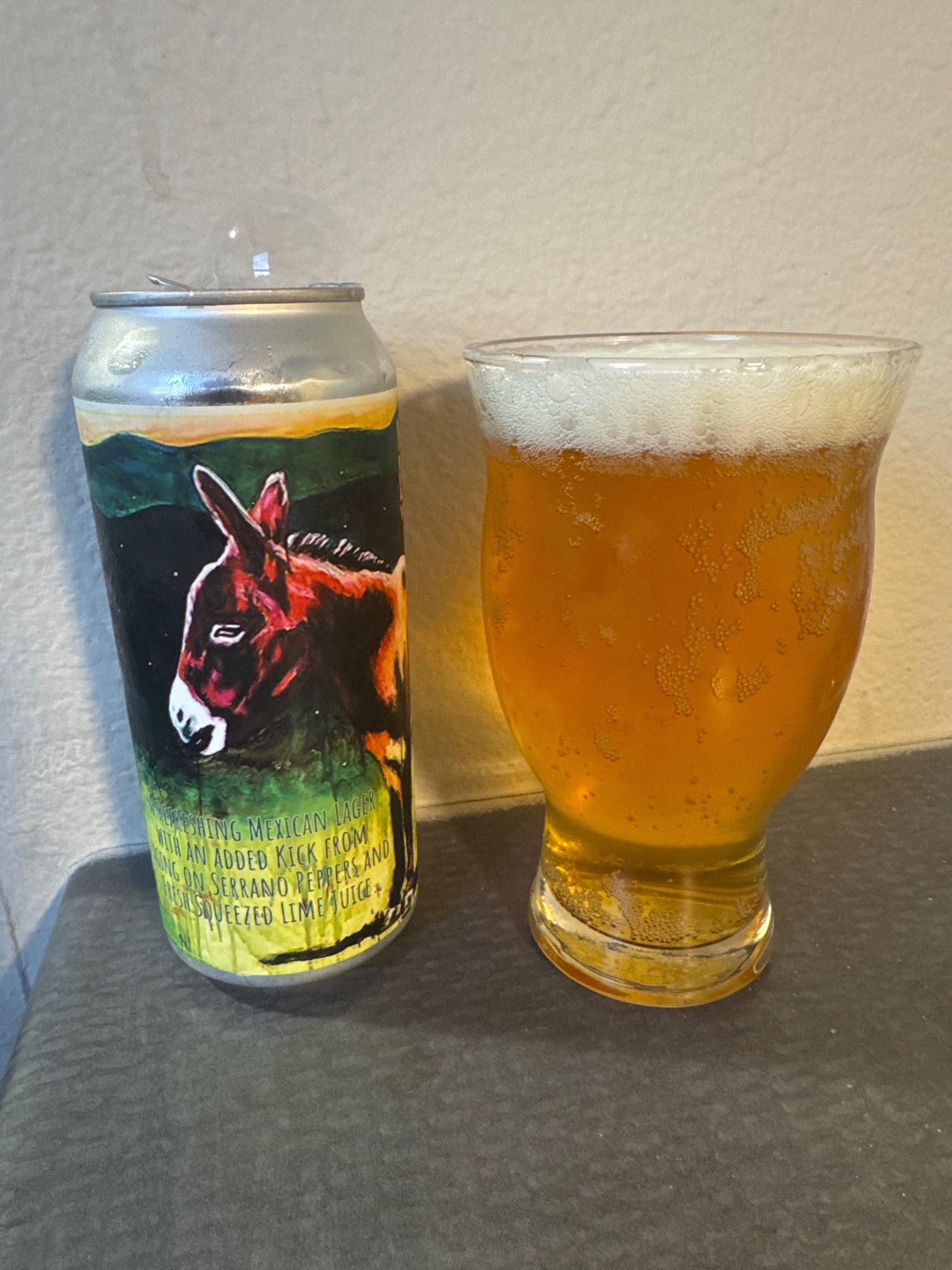 Mexican lager with serrano and lime, Big Timber