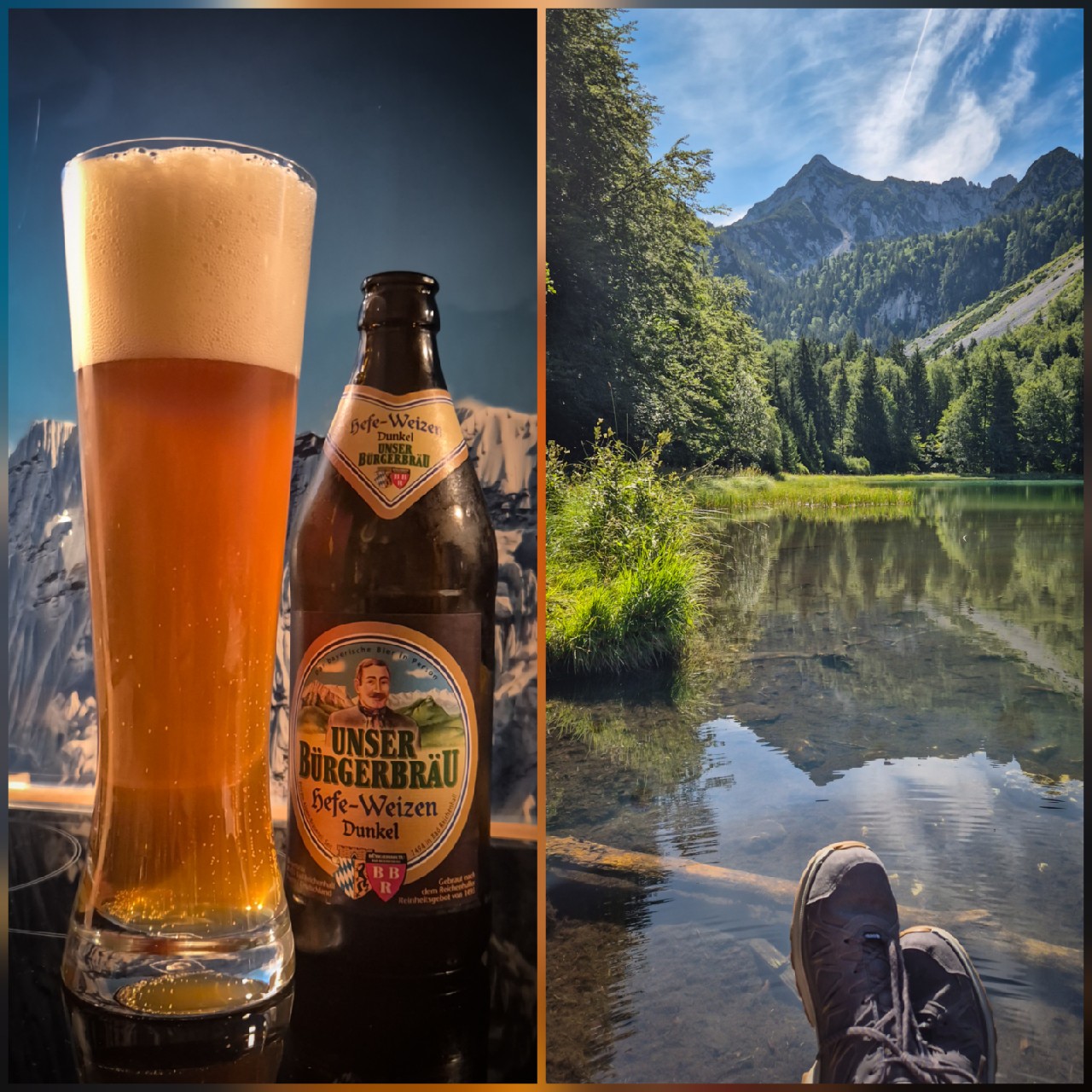 Unser Bürgerbräu Hefe-Weizen Dunkel, Bürgerbräu Bad Reichenhall