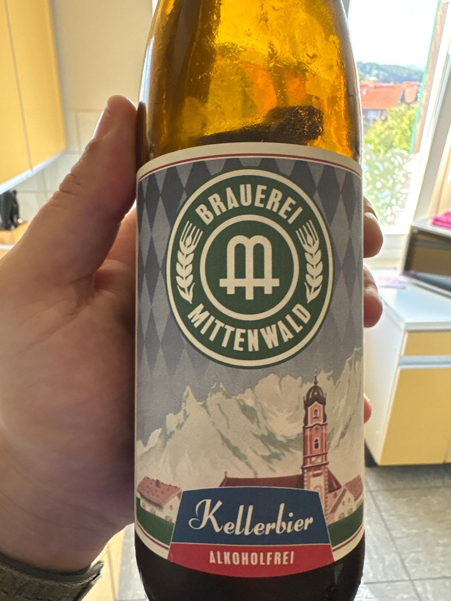 Mittenwald kellerbier alkoholfrei, Brauerei Mittenwald