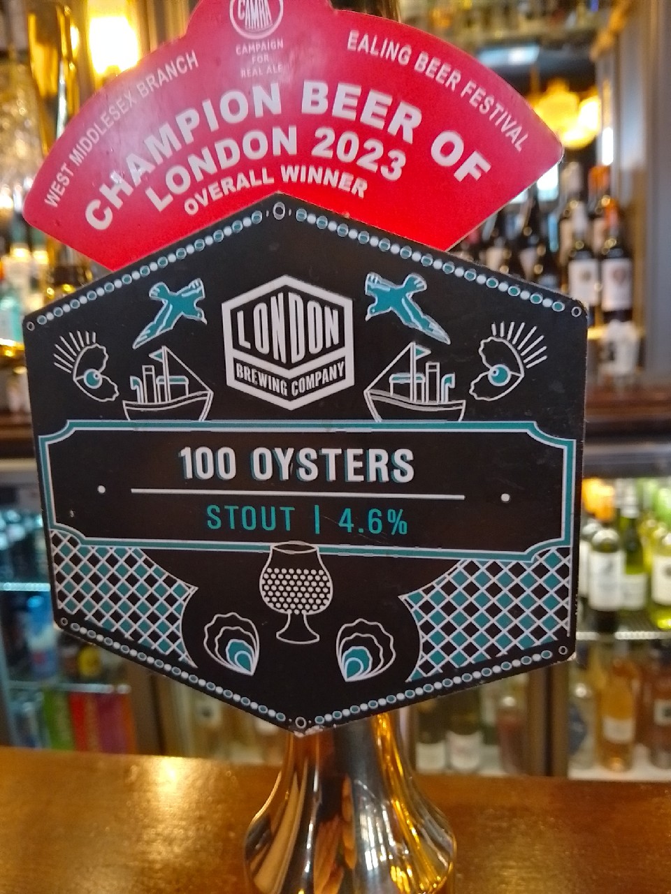 100 Oysters, London Brewing Co.