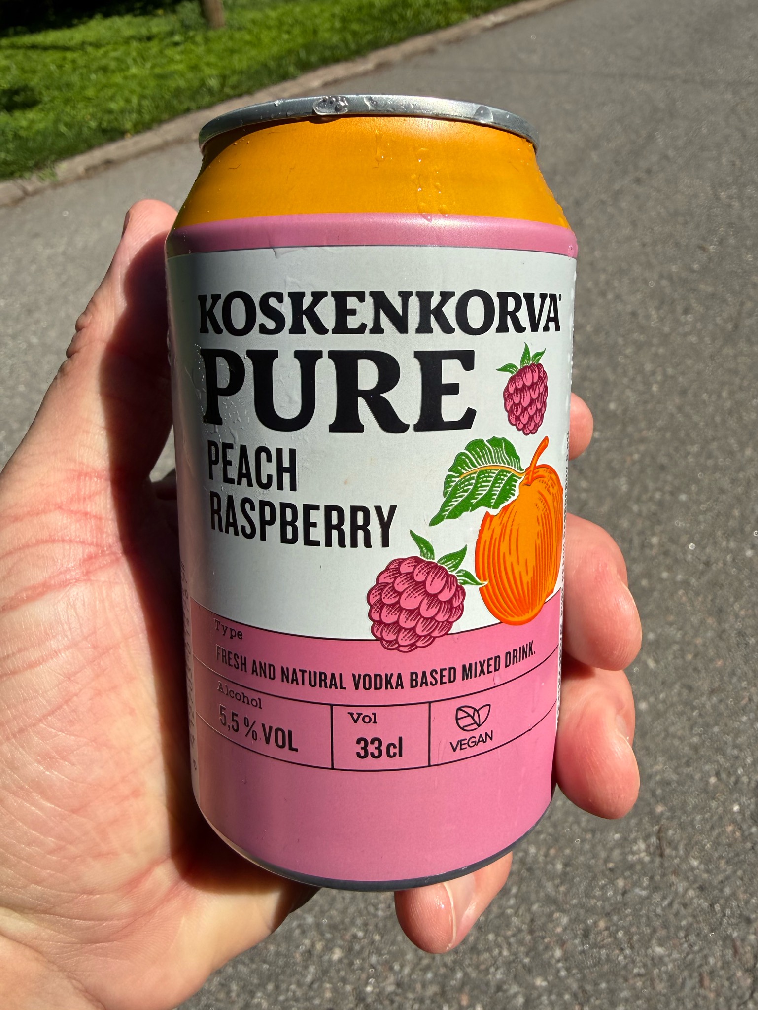 Koskenkorva Pure Peach Rasberry, Finland