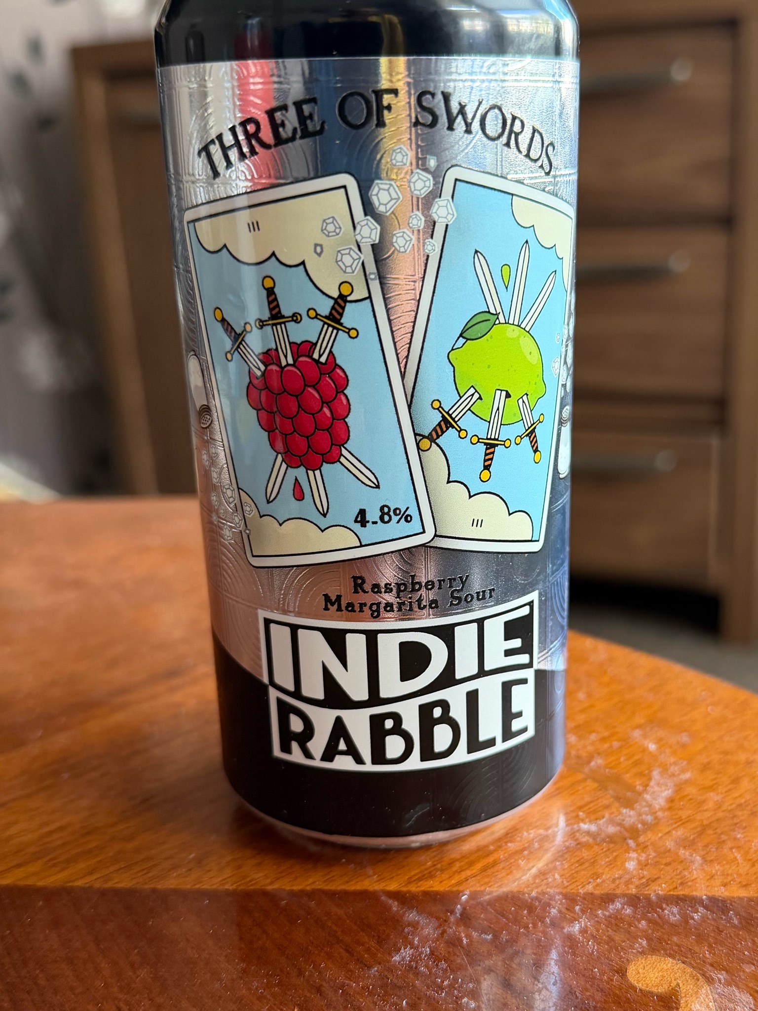 Three Of Swords - Raspberry Margarita Sour, Indie Rabble Brewing Company