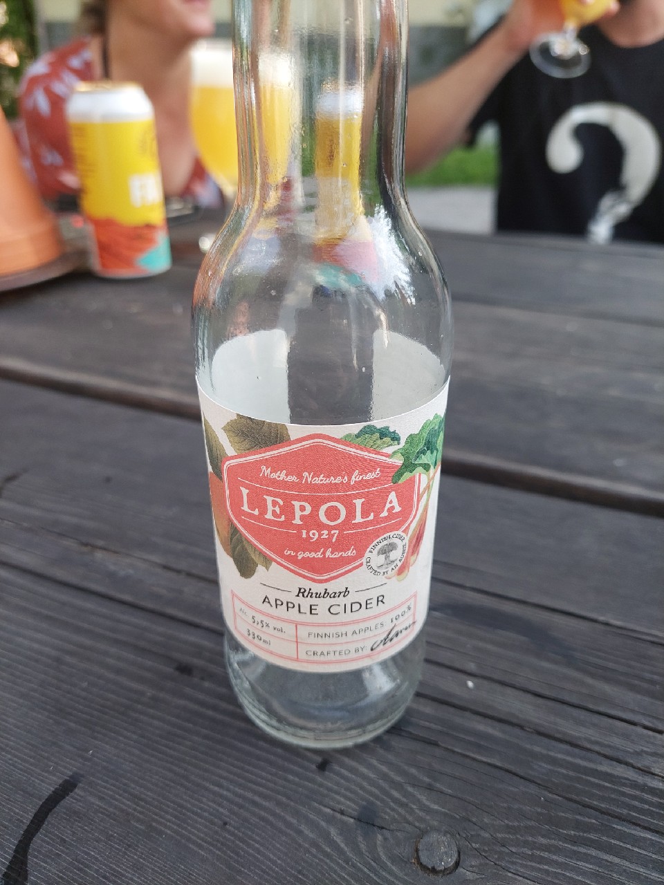 Rhubarb Apple Cider, Lepola Drinks