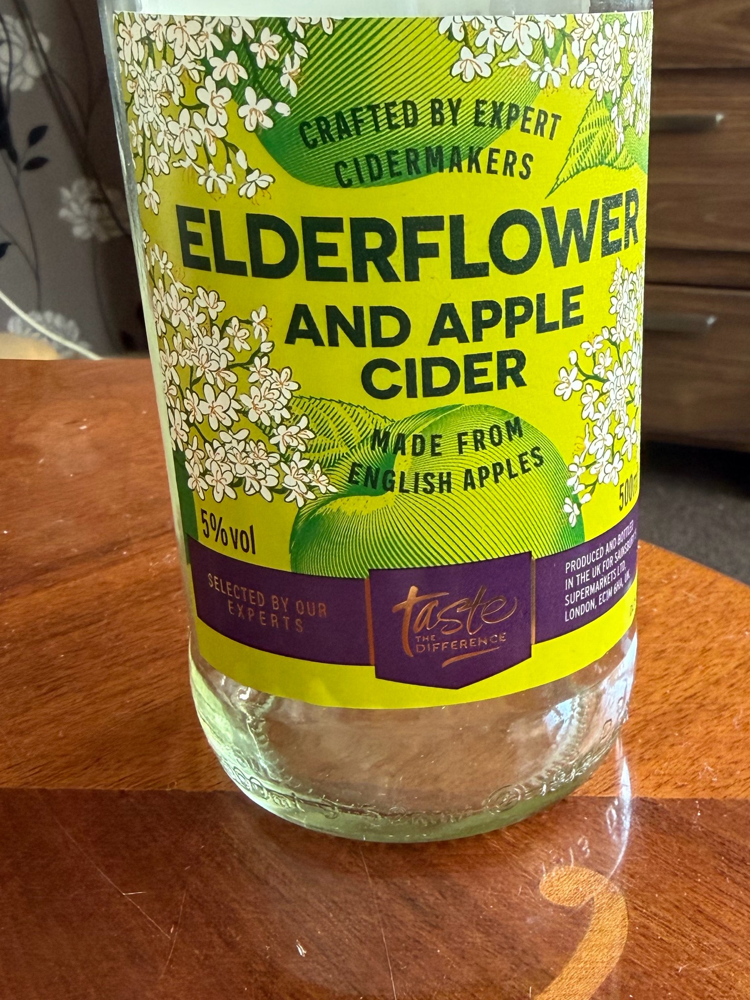 Elderflower And Apple Cider, Sainsbury's