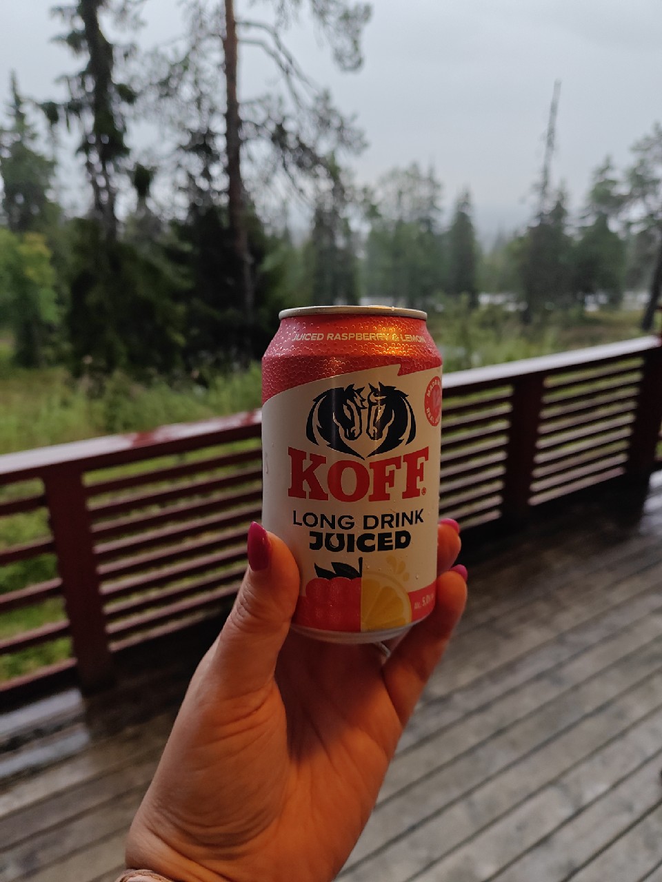 KOFF Long Drink Juiced Raspberry-Lemon, Finland