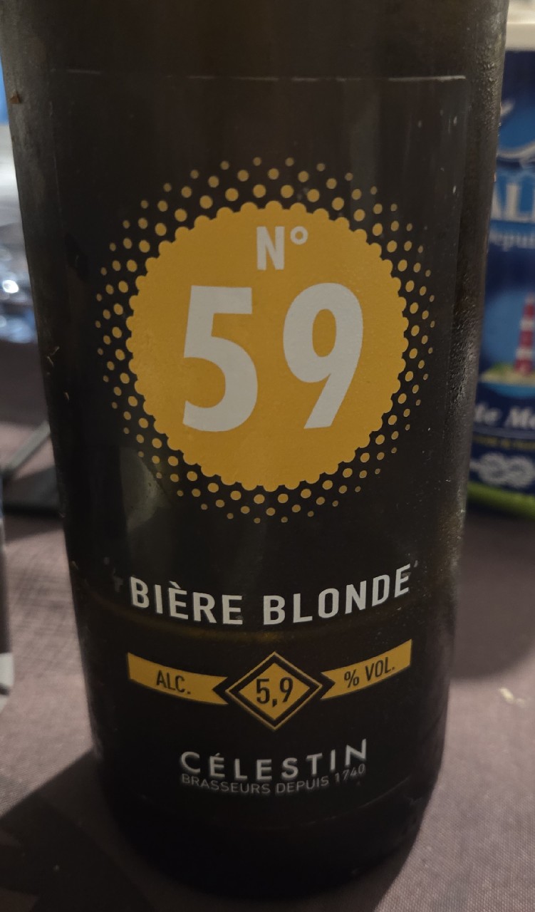 N°59 Blonde, Célestin - La Micro-Brasserie Du Vieux-Lille