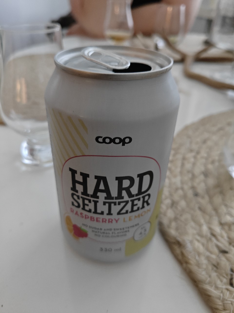 Coop Raspberry-Lemon Hard Seltzer, Finland